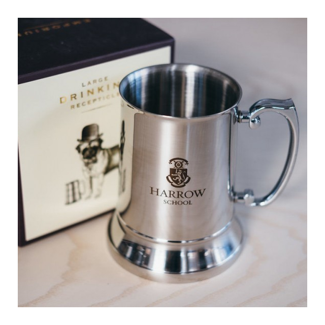 Harrow School Crested Pewter Tankard