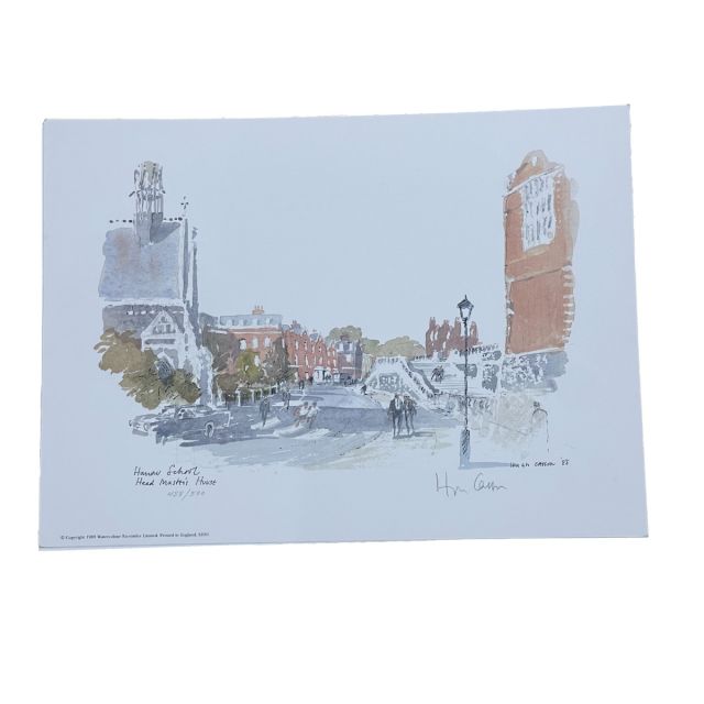 Unframed Hugh Casson Harrow School print 