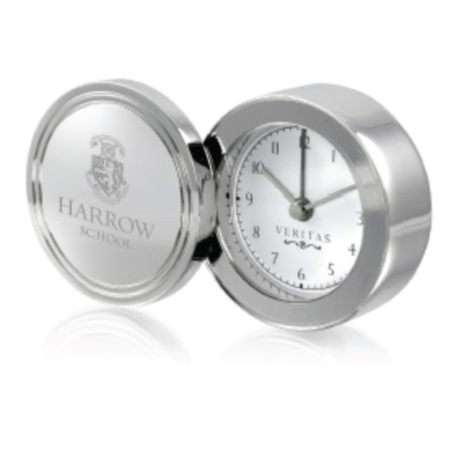 Harrow Silver Plated Swivel Clock
