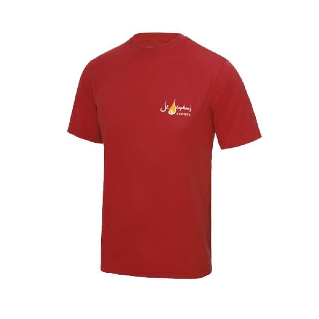 St Stephen's Red Tech T Shirt