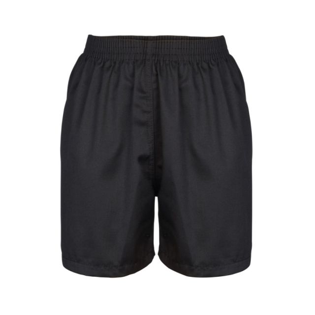 Black Cotton Shorts