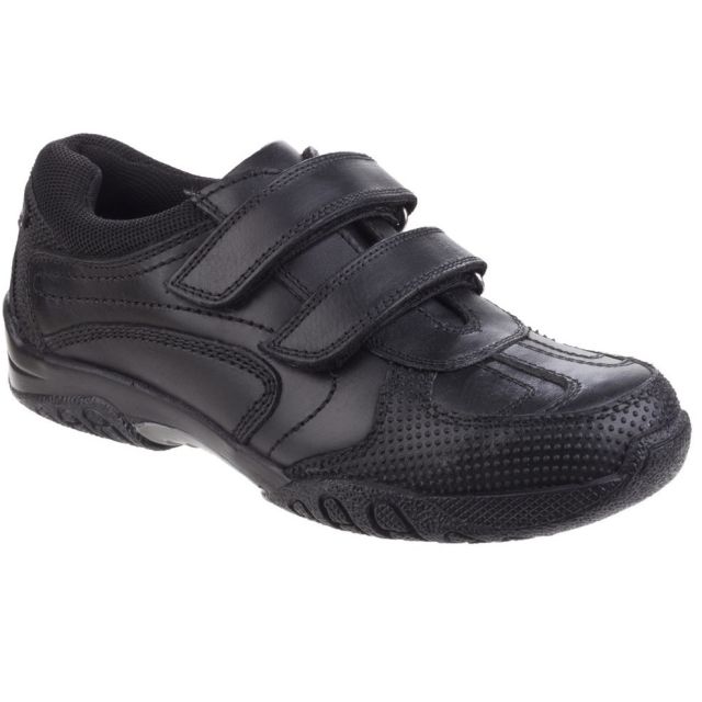 Hush Puppies Black Boys Shoe