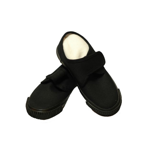Black Velcro Plimsolls