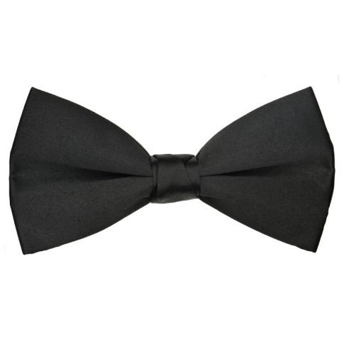 Black Silk Bow Tie