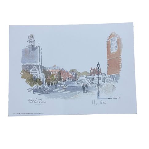 Unframed Hugh Casson Harrow School print 