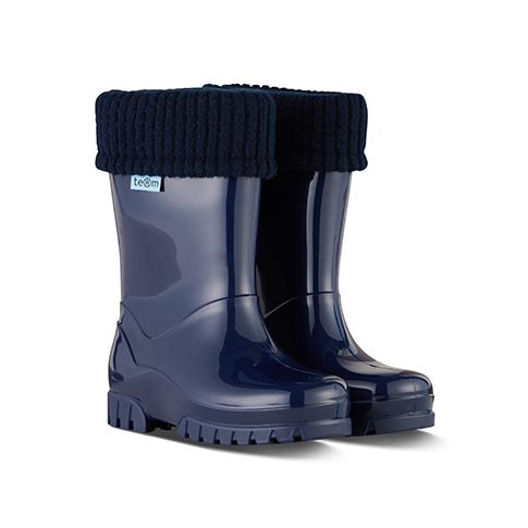 Navy Wellingtons