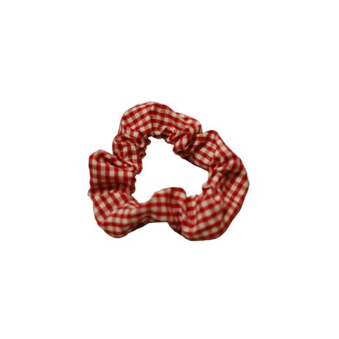 Red Gingham Scrunchie