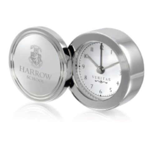 Harrow Silver Plated Swivel Clock